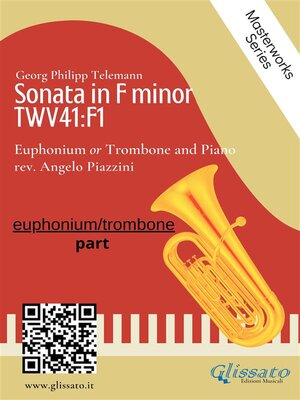 cover image of (solo part) Sonata in F minor--Euphonium or Trombone and Piano
